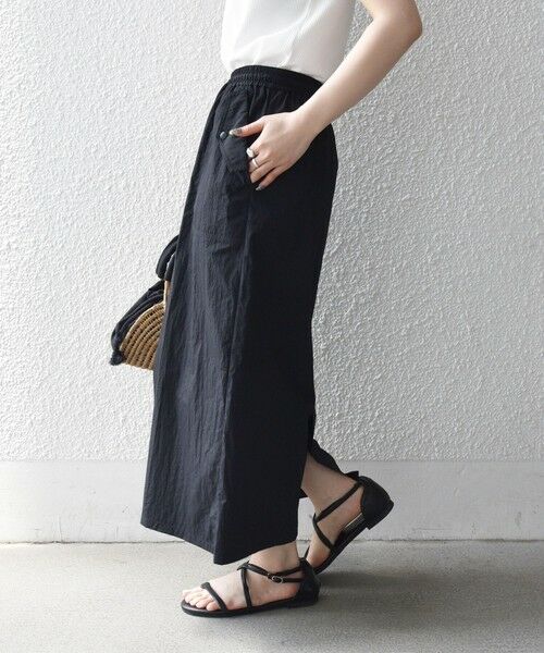 SHIPS / シップス ロング・マキシ丈スカート | 《予約》SHIPS any:〈多機能/洗濯機可能〉シェルテック ポケット ストレート スカート | 詳細7