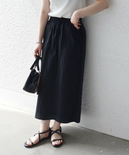 SHIPS / シップス ロング・マキシ丈スカート | 《予約》SHIPS any:〈多機能/洗濯機可能〉シェルテック ポケット ストレート スカート | 詳細8