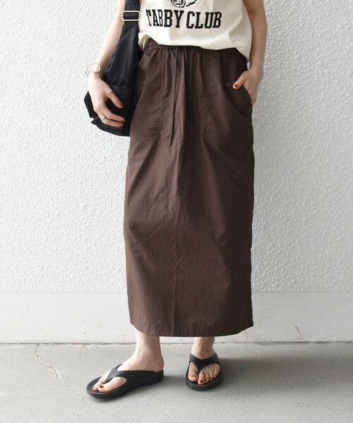 SHIPS / シップス ロング・マキシ丈スカート | 《予約》SHIPS any:〈多機能/洗濯機可能〉シェルテック ポケット ストレート スカート | 詳細15