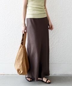 SHIPS / シップス ロング・マキシ丈スカート | 《予約》SHIPS any:〈洗濯機可能〉メッシュ ナロー スカート