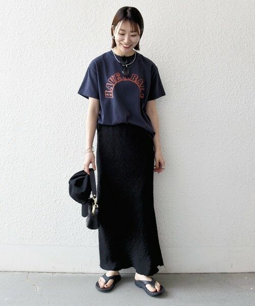 SHIPS / シップス ロング・マキシ丈スカート | 《予約》SHIPS any:〈洗濯機可能〉メッシュ ナロー スカート | 詳細9