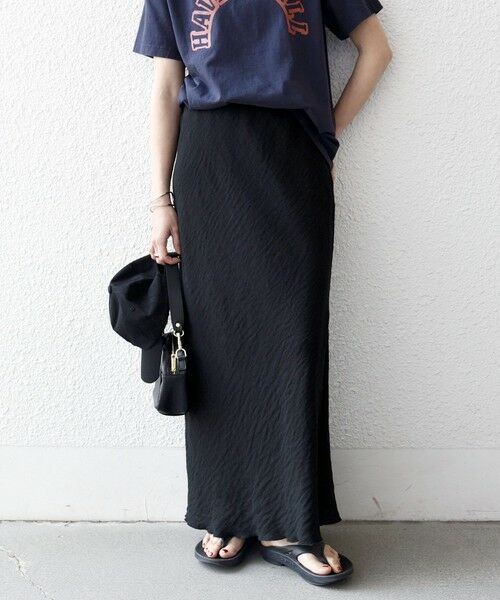 SHIPS / シップス ロング・マキシ丈スカート | 《予約》SHIPS any:〈洗濯機可能〉メッシュ ナロー スカート | 詳細11