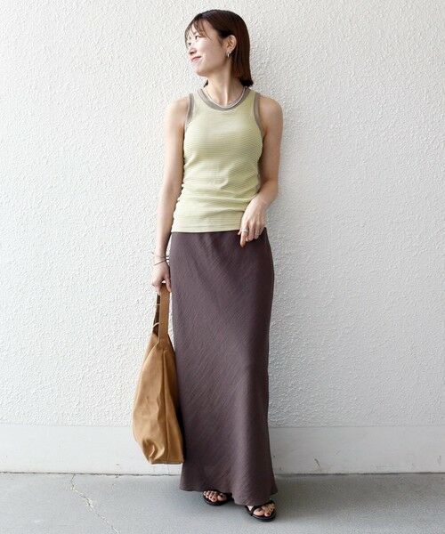 SHIPS / シップス ロング・マキシ丈スカート | 《予約》SHIPS any:〈洗濯機可能〉メッシュ ナロー スカート | 詳細18