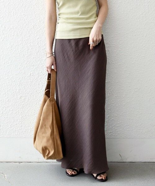 SHIPS / シップス ロング・マキシ丈スカート | 《予約》SHIPS any:〈洗濯機可能〉メッシュ ナロー スカート | 詳細20