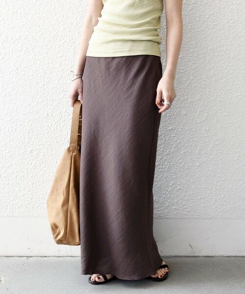 SHIPS / シップス ロング・マキシ丈スカート | 《予約》SHIPS any:〈洗濯機可能〉メッシュ ナロー スカート | 詳細21