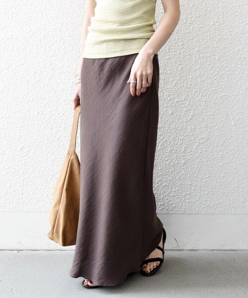 SHIPS / シップス ロング・マキシ丈スカート | 《予約》SHIPS any:〈洗濯機可能〉メッシュ ナロー スカート | 詳細22