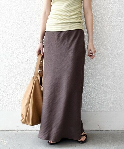 SHIPS / シップス ロング・マキシ丈スカート | 《予約》SHIPS any:〈洗濯機可能〉メッシュ ナロー スカート | 詳細24