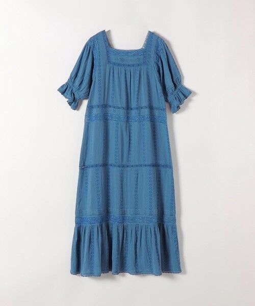 SHIPS / シップス ロング・マキシ丈ワンピース | 《予約》SHIPS any:〈洗濯機可能〉コットン ミックス レース 切り替え ギャザー ワンピース | 詳細18