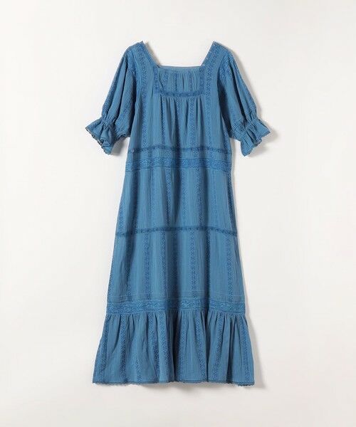 SHIPS / シップス ロング・マキシ丈ワンピース | 《予約》SHIPS any:〈洗濯機可能〉コットン ミックス レース 切り替え ギャザー ワンピース | 詳細22