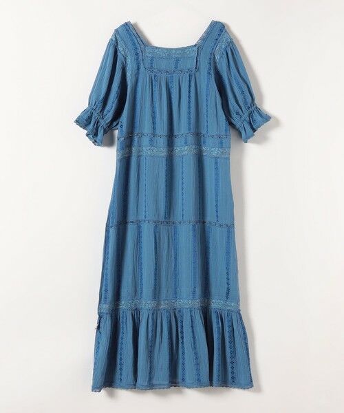 SHIPS / シップス ロング・マキシ丈ワンピース | 《予約》SHIPS any:〈洗濯機可能〉コットン ミックス レース 切り替え ギャザー ワンピース | 詳細24