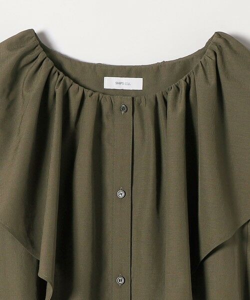 SHIPS / シップス ロング・マキシ丈ワンピース | SHIPS any:〈洗濯機可能〉ラッフル フリル ギャザー ロング ワンピース | 詳細14