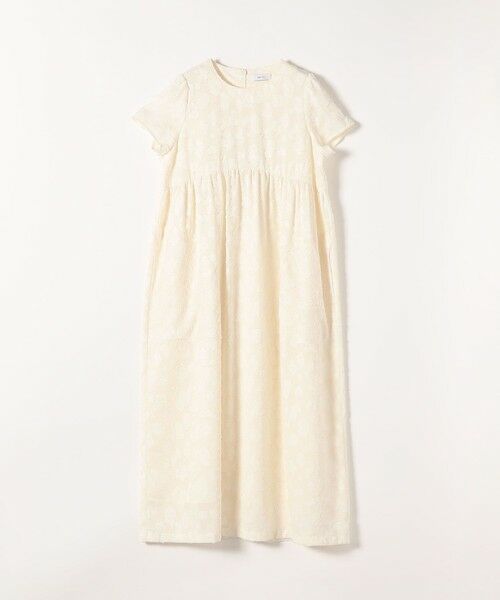 SHIPS / シップス ロング・マキシ丈ワンピース | 《予約》SHIPS any:〈手洗い可能〉カット ジャカード ウエスト ギャザー ワンピース | 詳細6