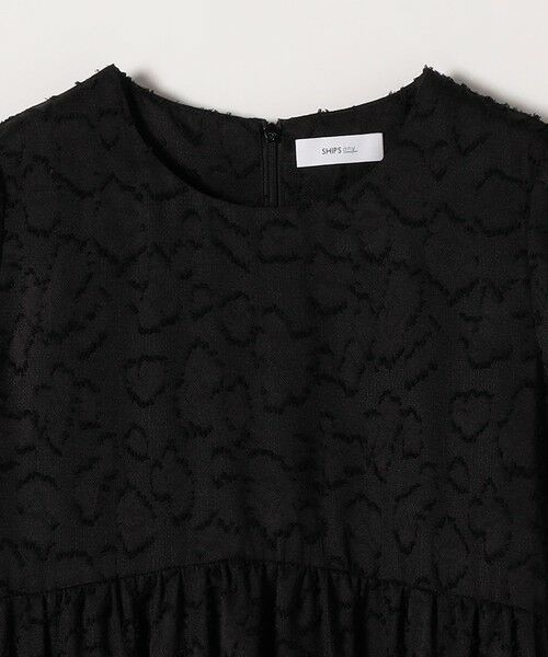 SHIPS / シップス ロング・マキシ丈ワンピース | 《予約》SHIPS any:〈手洗い可能〉カット ジャカード ウエスト ギャザー ワンピース | 詳細14