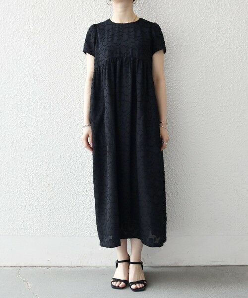 SHIPS / シップス ロング・マキシ丈ワンピース | SHIPS any:〈手洗い可能〉カット ジャカード ウエスト ギャザー ワンピース | 詳細23