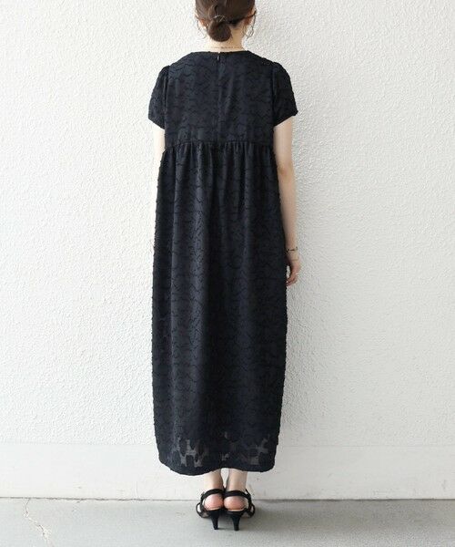 SHIPS / シップス ロング・マキシ丈ワンピース | SHIPS any:〈手洗い可能〉カット ジャカード ウエスト ギャザー ワンピース | 詳細25