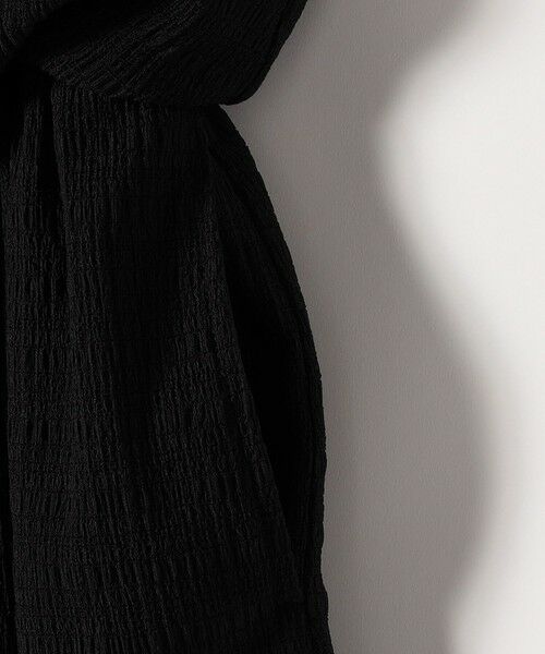 SHIPS / シップス ロング・マキシ丈ワンピース | 《予約》SHIPS any:〈洗濯機可能〉ブラウジング バイカラー フレンチスリーブ ワンピース | 詳細12