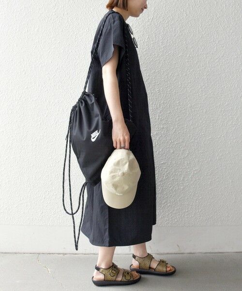 SHIPS / シップス ロング・マキシ丈ワンピース | 《予約》SHIPS any:〈多機能/洗濯機可能〉シェルテック ドロスト ロング ワンピース | 詳細5