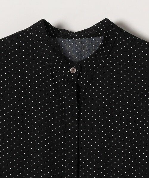SHIPS / シップス ロング・マキシ丈ワンピース | SHIPS any:〈手洗い可能〉ドット バンドカラー フレンチ プリーツ ロング ワンピース | 詳細7