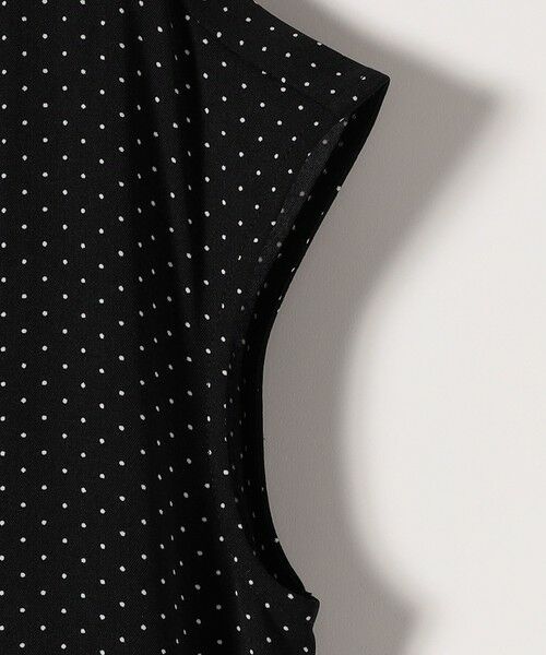 SHIPS / シップス ロング・マキシ丈ワンピース | SHIPS any:〈手洗い可能〉ドット バンドカラー フレンチ プリーツ ロング ワンピース | 詳細9