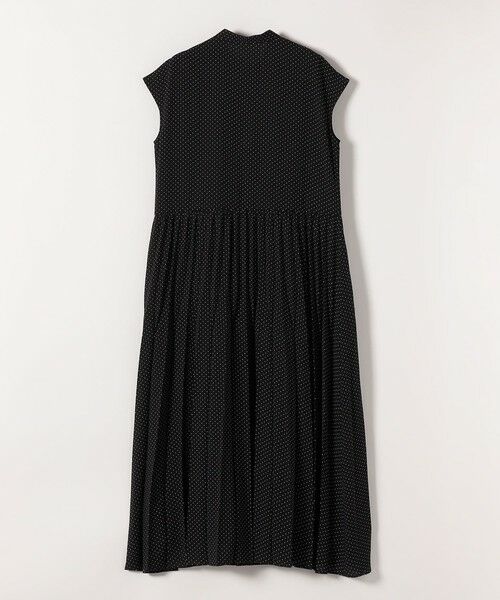 SHIPS / シップス ロング・マキシ丈ワンピース | SHIPS any:〈手洗い可能〉ドット バンドカラー フレンチ プリーツ ロング ワンピース | 詳細11