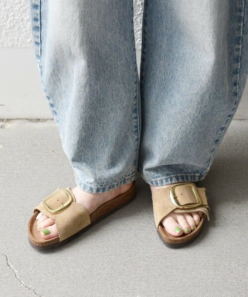 SHIPS / シップス サンダル | 《予約》VINILO: レザー ベルト バックル フリンジ サンダル | 詳細3