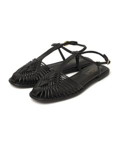 SHIPS / シップス サンダル | HOSIS: ナローストラップ フラット サンダル