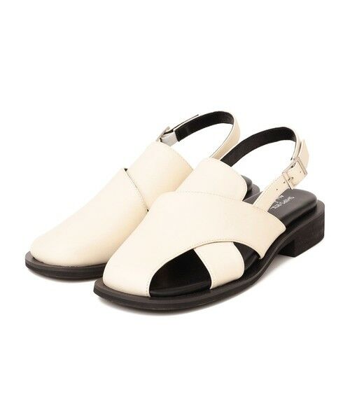 SHIPS / シップス サンダル | 《予約》【SHIPS any別注】ALL BLACK:  バック ストラップ サンダル | 詳細3