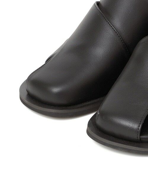 SHIPS / シップス サンダル | 《予約》【SHIPS any別注】ALL BLACK:  バック ストラップ サンダル | 詳細9