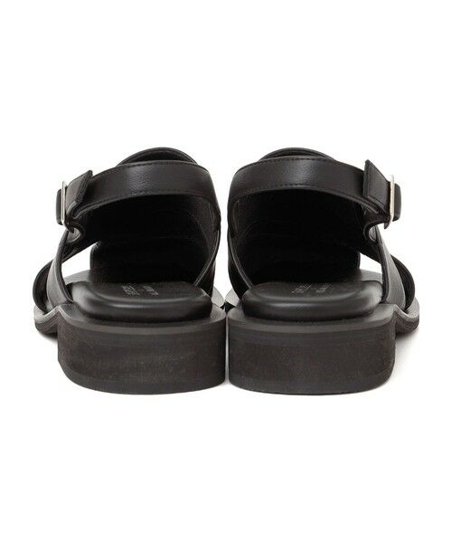 SHIPS / シップス サンダル | 《予約》【SHIPS any別注】ALL BLACK:  バック ストラップ サンダル | 詳細10
