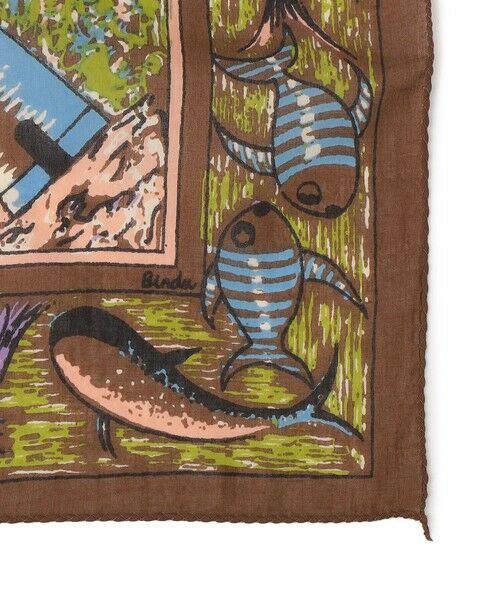 SHIPS / シップス バンダナ・スカーフ | BINDU:〈手洗い可能〉アカプルコ マップ スカーフ | 詳細1