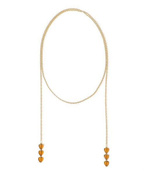 SHIPS / シップス ネックレス・ペンダント・チョーカー | SHIPS any: ハート モチーフ ヴィンテージ ネックレス（キャメル）