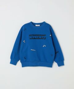 SHIPS / シップス スウェット | SHIPS any:〈洗濯機可能〉ポンチ デザイン クルーネック プルオーバー <KIDS>