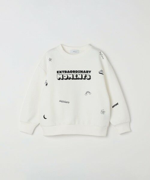 SHIPS / シップス スウェット | SHIPS any:〈洗濯機可能〉ポンチ デザイン クルーネック プルオーバー <KIDS>（ホワイト）