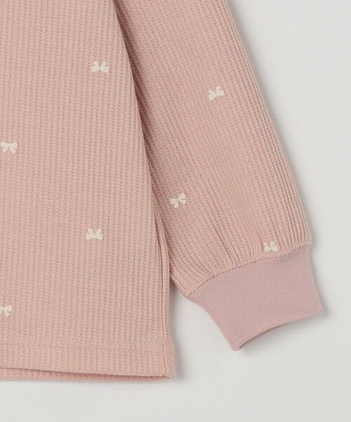 SHIPS / シップス カットソー | SHIPS any:〈洗濯機可能〉ワッフル リボン クルーネック プルオーバー<KIDS> | 詳細4