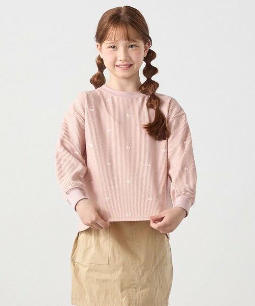 SHIPS / シップス カットソー | SHIPS any:〈洗濯機可能〉ワッフル リボン クルーネック プルオーバー<KIDS> | 詳細11