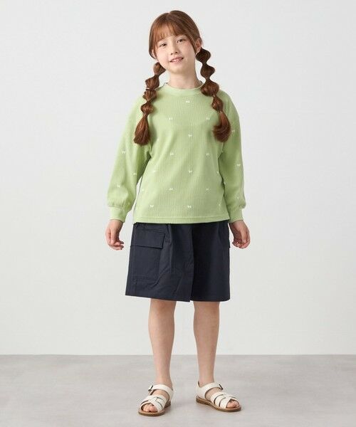SHIPS / シップス カットソー | SHIPS any:〈洗濯機可能〉ワッフル リボン クルーネック プルオーバー<KIDS> | 詳細19