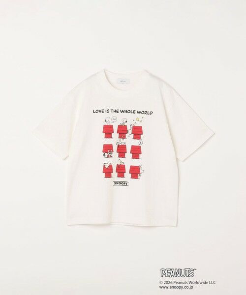 SHIPS / シップス Tシャツ | SHIPS any: SNOOPY コラボ グラフィック プリント Tシャツ<KIDS>◆（ホワイト）