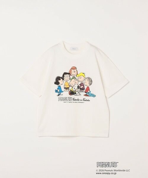 SHIPS / シップス Tシャツ | SHIPS any: SNOOPY コラボ グラフィック プリント Tシャツ<KIDS>◆（ホワイト系その他）