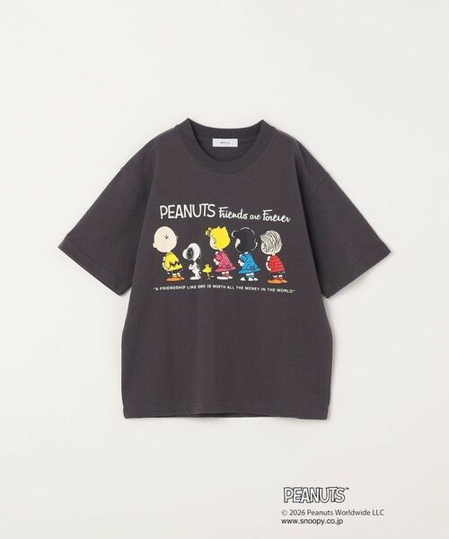 SHIPS / シップス Tシャツ | SHIPS any: SNOOPY コラボ グラフィック プリント Tシャツ<KIDS>◆（ブラック）