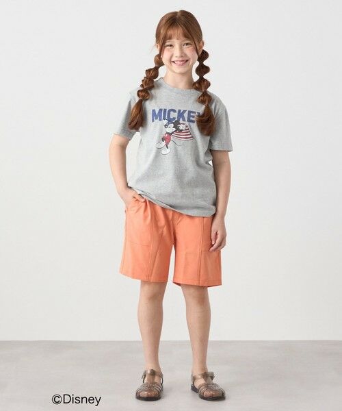 SHIPS / シップス Tシャツ | 【SHIPS any別注】GOOD ROCK SPEED:〈洗濯機可能〉ミッキーマウス / フラッグ プリント Tシャツ<KIDS>◆ | 詳細1