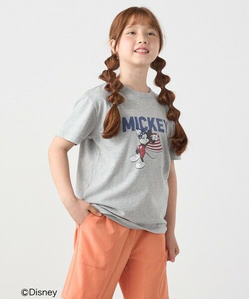 SHIPS / シップス Tシャツ | 【SHIPS any別注】GOOD ROCK SPEED:〈洗濯機可能〉ミッキーマウス / フラッグ プリント Tシャツ<KIDS>◆ | 詳細5
