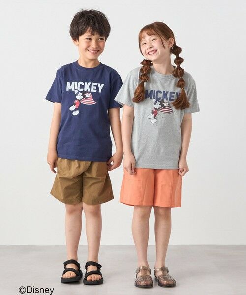 SHIPS / シップス Tシャツ | 【SHIPS any別注】GOOD ROCK SPEED:〈洗濯機可能〉ミッキーマウス / フラッグ プリント Tシャツ<KIDS>◆ | 詳細12