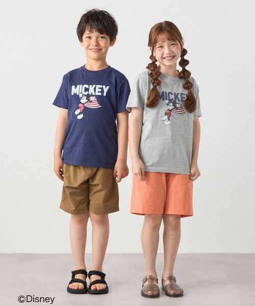 SHIPS / シップス Tシャツ | 【SHIPS any別注】GOOD ROCK SPEED:〈洗濯機可能〉ミッキーマウス / フラッグ プリント Tシャツ<KIDS>◆ | 詳細11