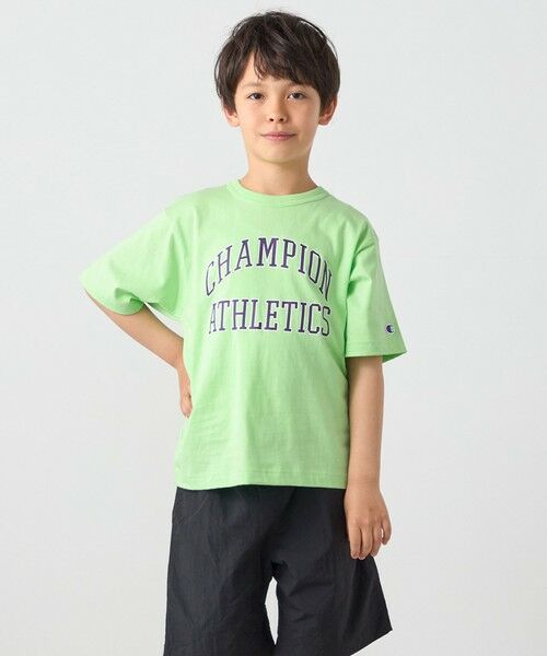 SHIPS / シップス Tシャツ | Champion:〈洗濯機可能〉アスレチック プリント Tシャツ<KIDS> | 詳細11