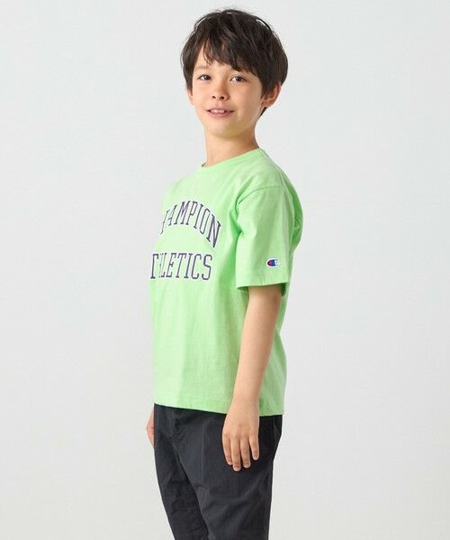 SHIPS / シップス Tシャツ | Champion:〈洗濯機可能〉アスレチック プリント Tシャツ<KIDS> | 詳細12