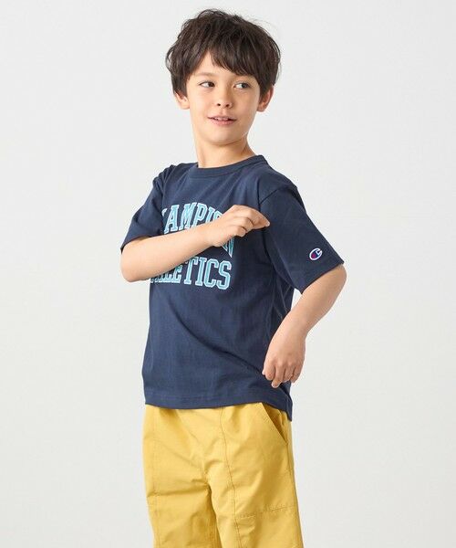 SHIPS / シップス Tシャツ | Champion:〈洗濯機可能〉アスレチック プリント Tシャツ<KIDS> | 詳細24