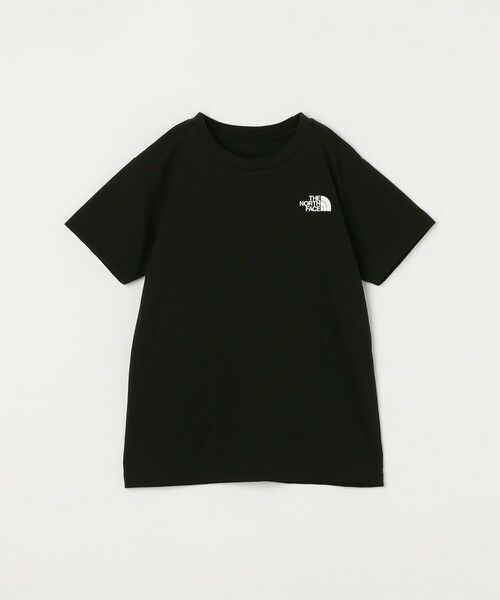 SHIPS / シップス Tシャツ | THE NORTH FACE: スクエア バンダナ  バックプリント ロゴ Tシャツ 26SS<KIDS>（ブラック）