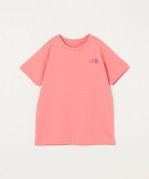 SHIPS / シップス Tシャツ | THE NORTH FACE: スクエア バンダナ  バックプリント ロゴ Tシャツ 26SS<KIDS>（ピンク）