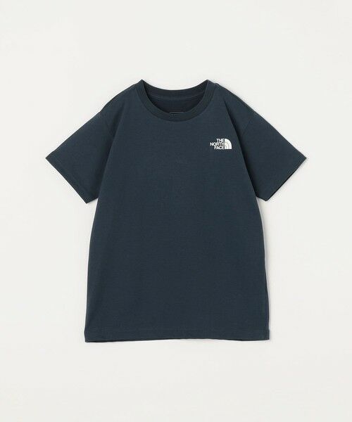 SHIPS / シップス Tシャツ | THE NORTH FACE: スクエア バンダナ  バックプリント ロゴ Tシャツ 26SS<KIDS>（ネイビー）