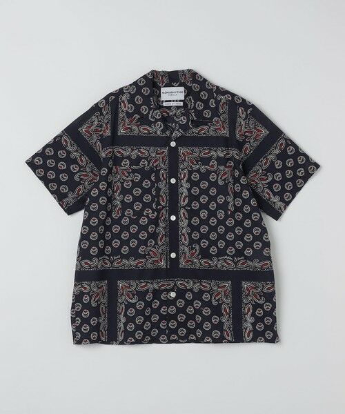 SHIPS / シップス シャツ・ブラウス | NOMARHYTHM TEXTILE: PAISLEY SUMMER SHIRT（ネイビー）